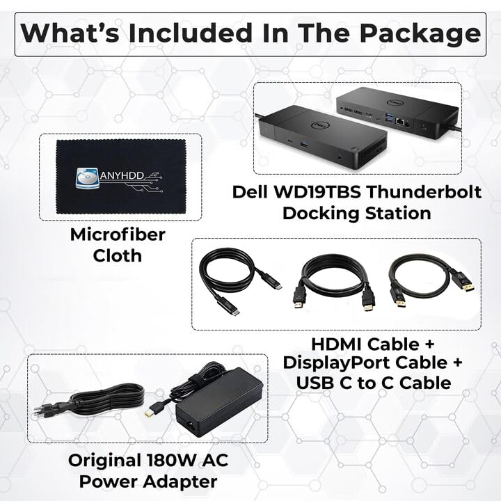 Amazon.com: Dell WD19TBS Thunderbolt Dock Bundle - 4K Display, 1